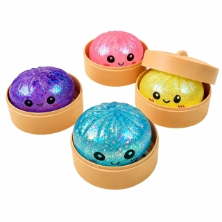 Antistresový mačkací knedlíček třpytivý - Squishy Sugar Dumpling